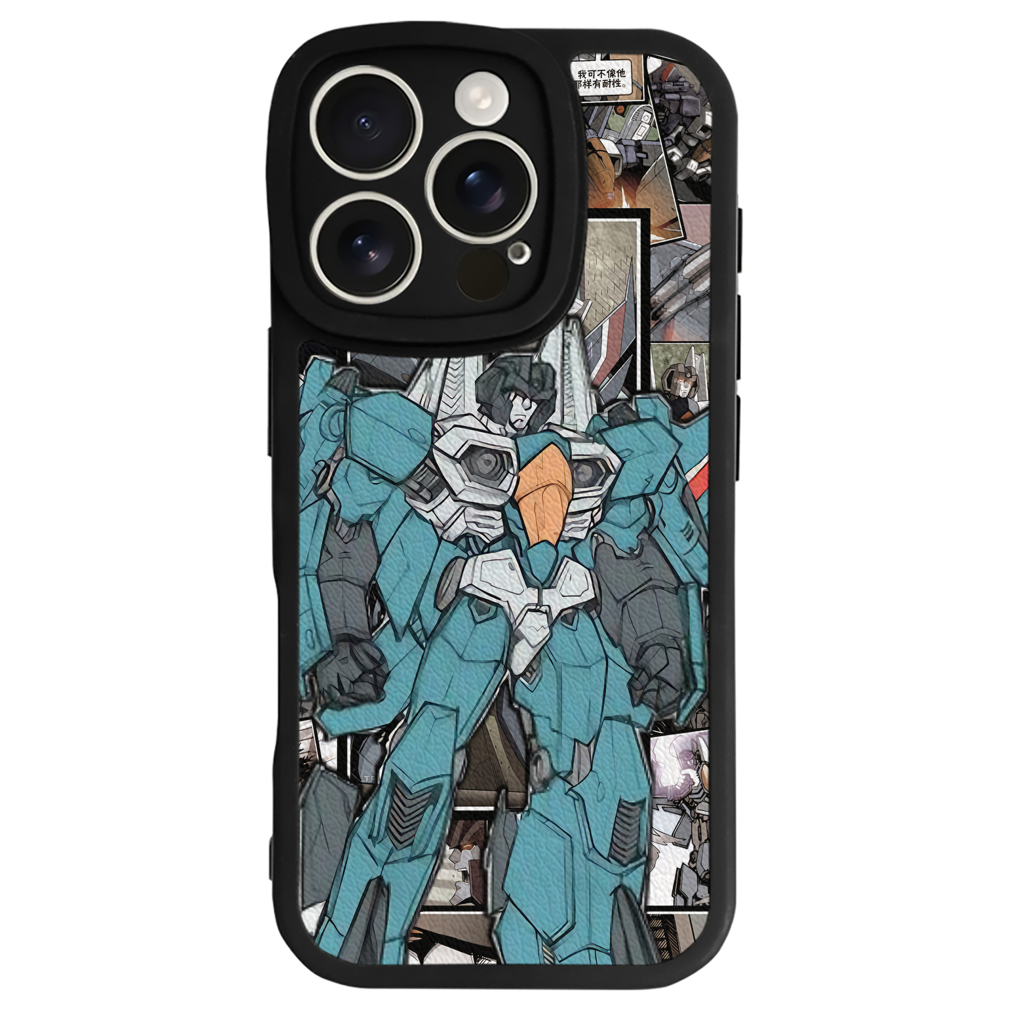 （画像用） Transformers トランスフォーマー 【iPhone 16シリーズ対応】シリコンスマホケース（レザー調） 材質：シリコン